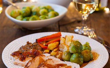 Enjoy Christmas dinner on board